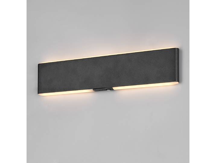 LED-Wandleuchte Conchita 32cm Schwarz/Schwarz Kunststoffart: Polycarbonat Material: Metall, Kunststoff Metallart: Eisen Oberfläche Metall: