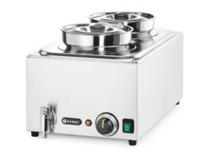 Bain-marie électrique chauffant pour soupes avec récipients 2 x 4 l 1000 W