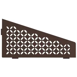 Schlüter Systems SHELF-E-S3 Wand-Ablagesystem Floral Aluminium TSOB - strukturbeschichtet bronze Höhe: 154 mm Breite: 295 mm