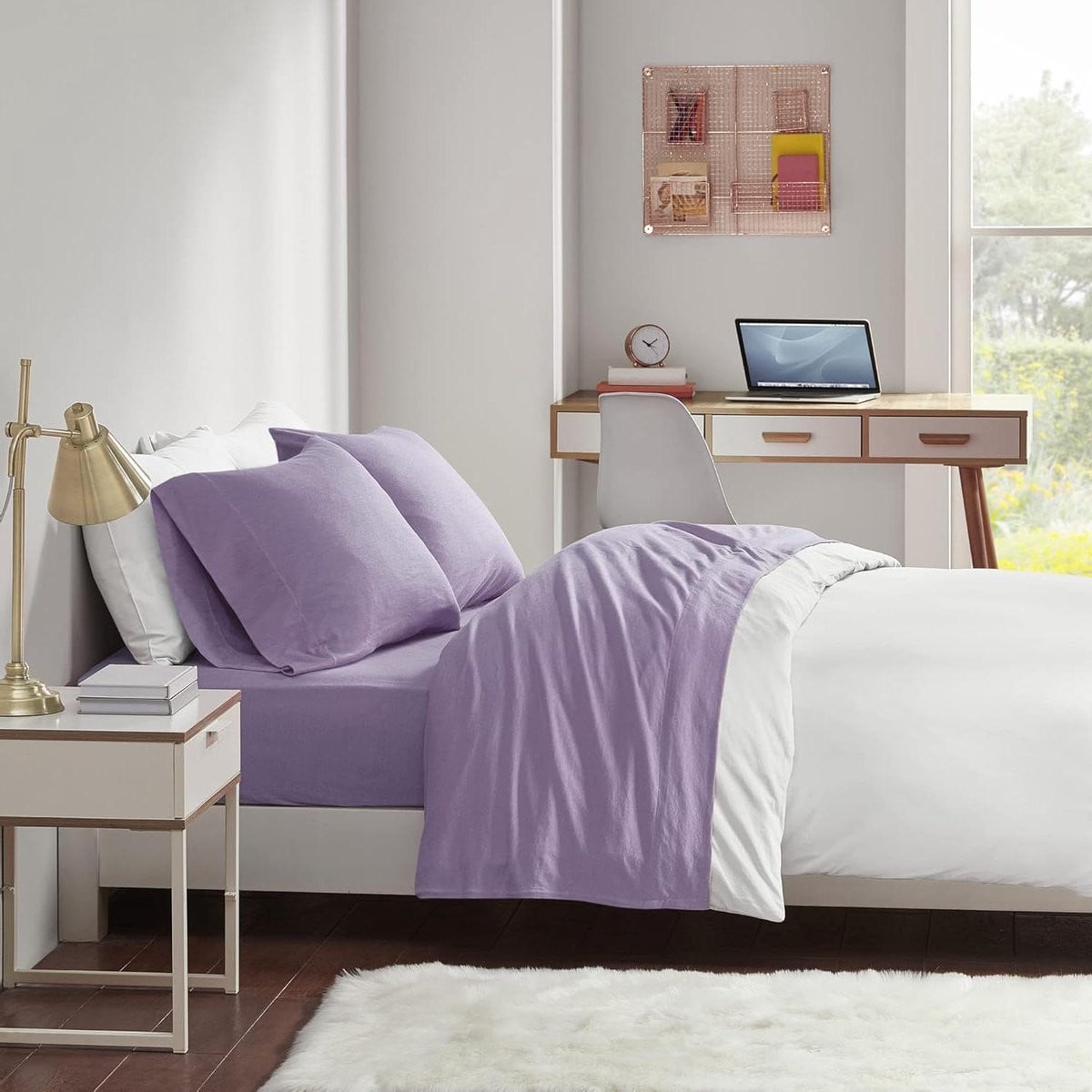 Jersey Beddengoed Set - 3-delig - Paars