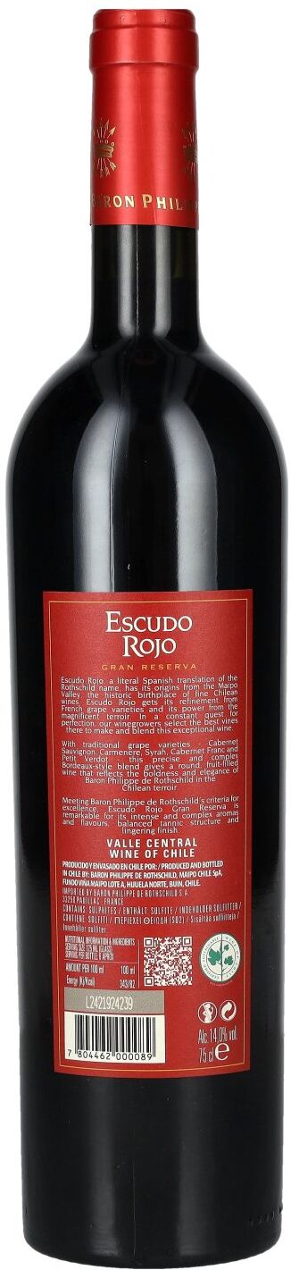 Baron Philippe de Rothschild Escudo Rojo Gran Reserva 2022 14% Vol. 0,75l