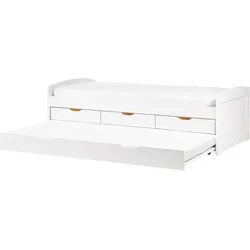 AUSZIEHBETT 90x200 cm Weiß Petiville