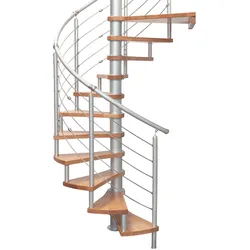 Treba Frewa Spindeltreppe ColumbiaWood Ahorn 170cm Durchmesser 216-252cm Geschosshöhe 12 Steigungen für Innen