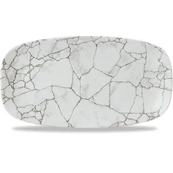 Churchill Studio Prints Kintsugi Agate Grey Kintsugi Platte 35,5 x 18,9cm