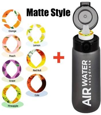 Uplift Picks ActiveHydro Fruit Infuser Water Bottle 750ml Flavor Pod Water Bottle For Fitness Sports And Outdoor Hydration black 7 Rings (matte)