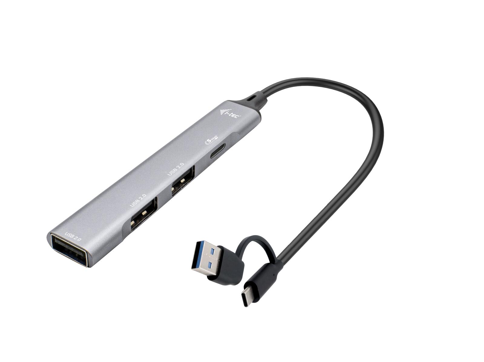 I-TEC USB-A/USB-C Metal Hub 4 Port CAHUBMETALMINI4