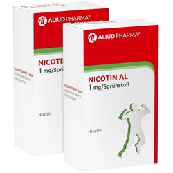Nicotin AL 1 mg/ Sprühstoß Spray Doppelpack 2X2 St