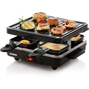 Domo Raclette-Grill Just us, DO9147G, 600 Watt, mit gerillter Grillplatte, 4 Personen