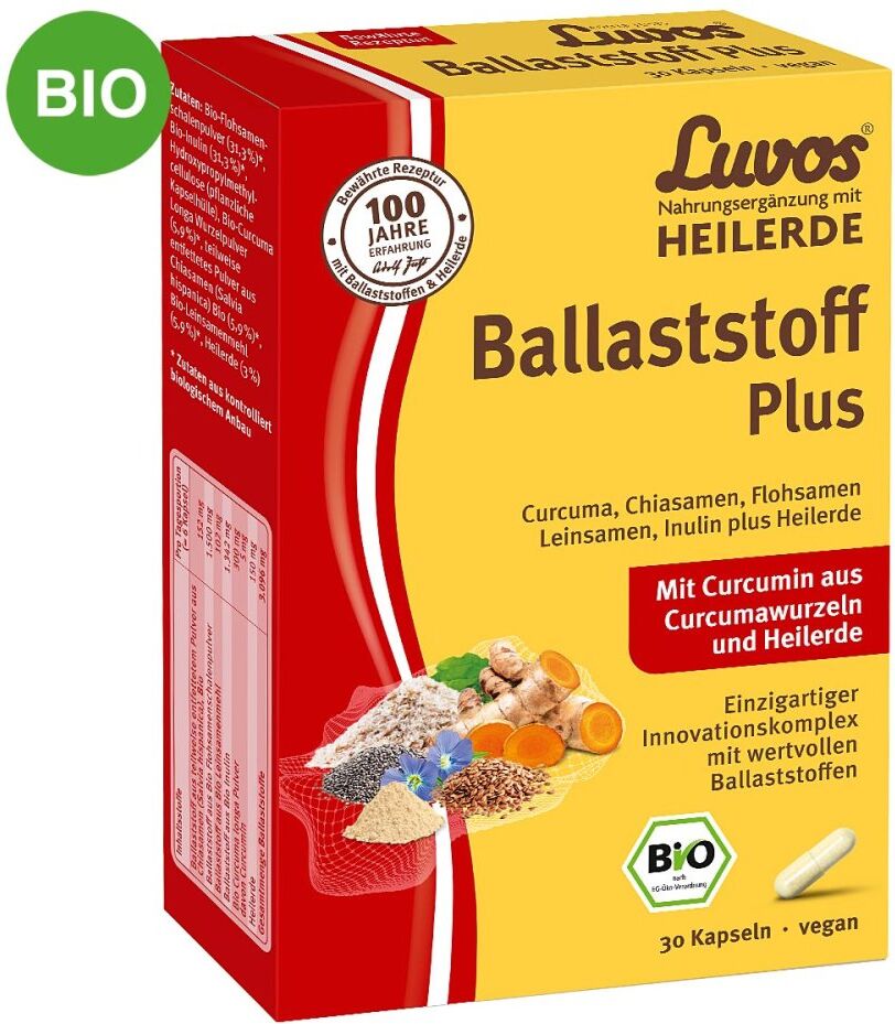 Luvos Heilerde Bio Ballaststoff Plus Kapseln