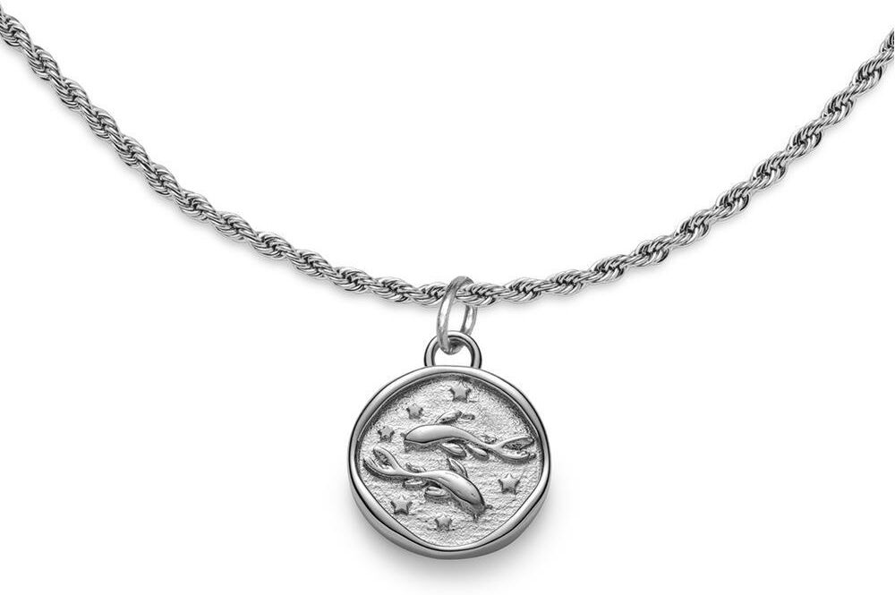 Paul Hewitt Gravurkette Sternzeichen Fische, Marinium Ocean Steel silber