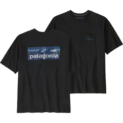Patagonia M's Boardshort Logo Pocket Responsibili Herren T-Shirt ink black S