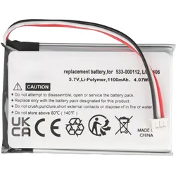 AccuCell Akku für Logitech K830 (Gerätespezifisch, 1100 mAh), Batterien + Akkus