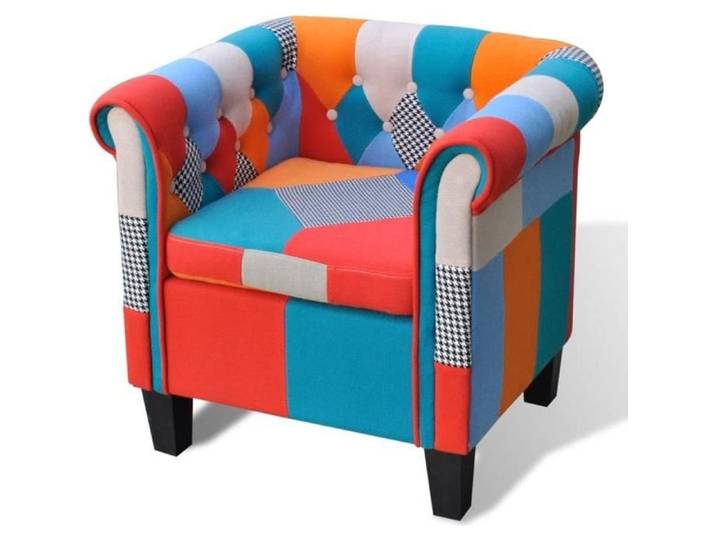 Fauteuil - GOTOTOP - Patchwork - Tissu Polyester - 1 place - Design Contemporain