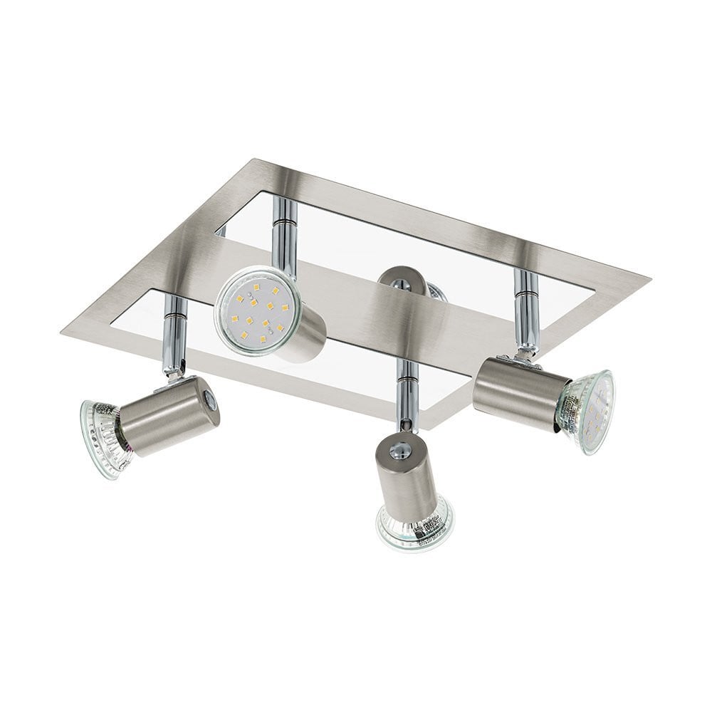 Eglo ROTTELO Inbouwspots, 4 stuks, GU10, LED, Warm wit, Zilver