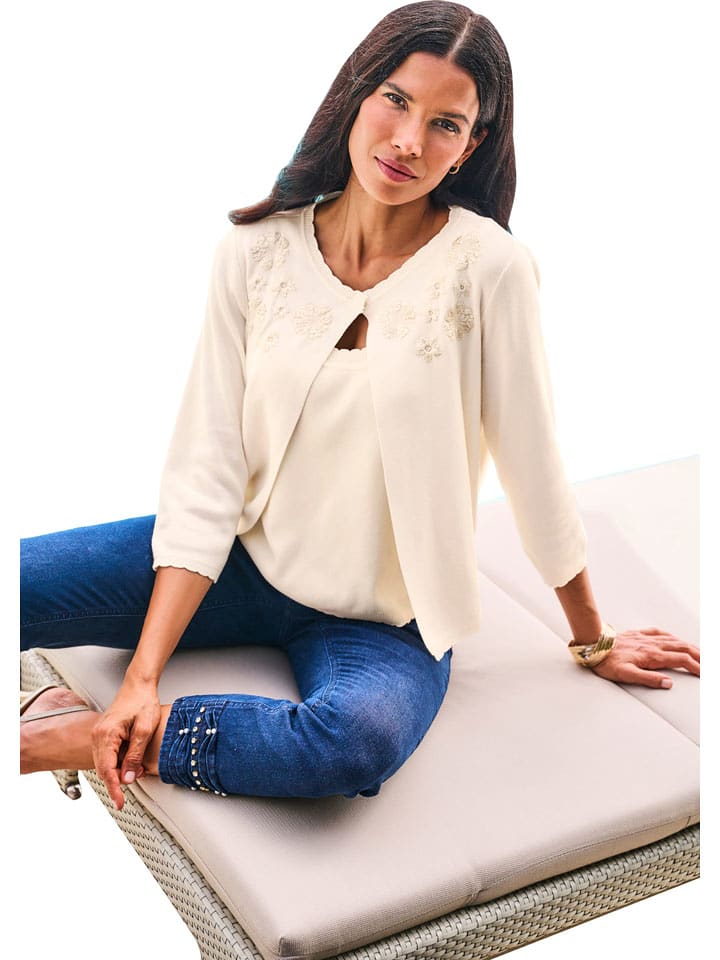 Heine Stricktop in Beige - 38