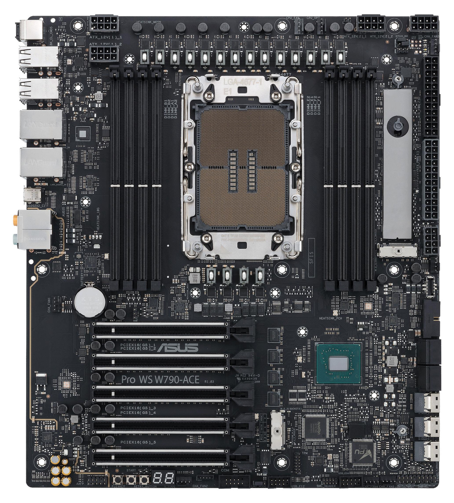 Asus PRO WS W790-ACE Moederbord LGA4677 DDR5 PCIe 5.0