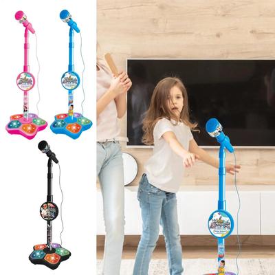 Kids Singing Microphone With Stand black