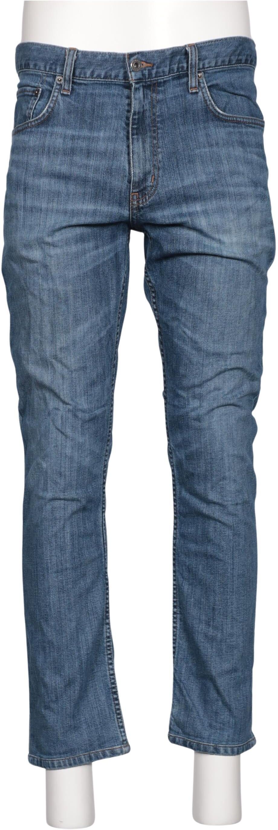 Eddie Bauer Herren Jeans, Blau, Gr. W34, Baumwolle / Seide / Leder - Second Hand