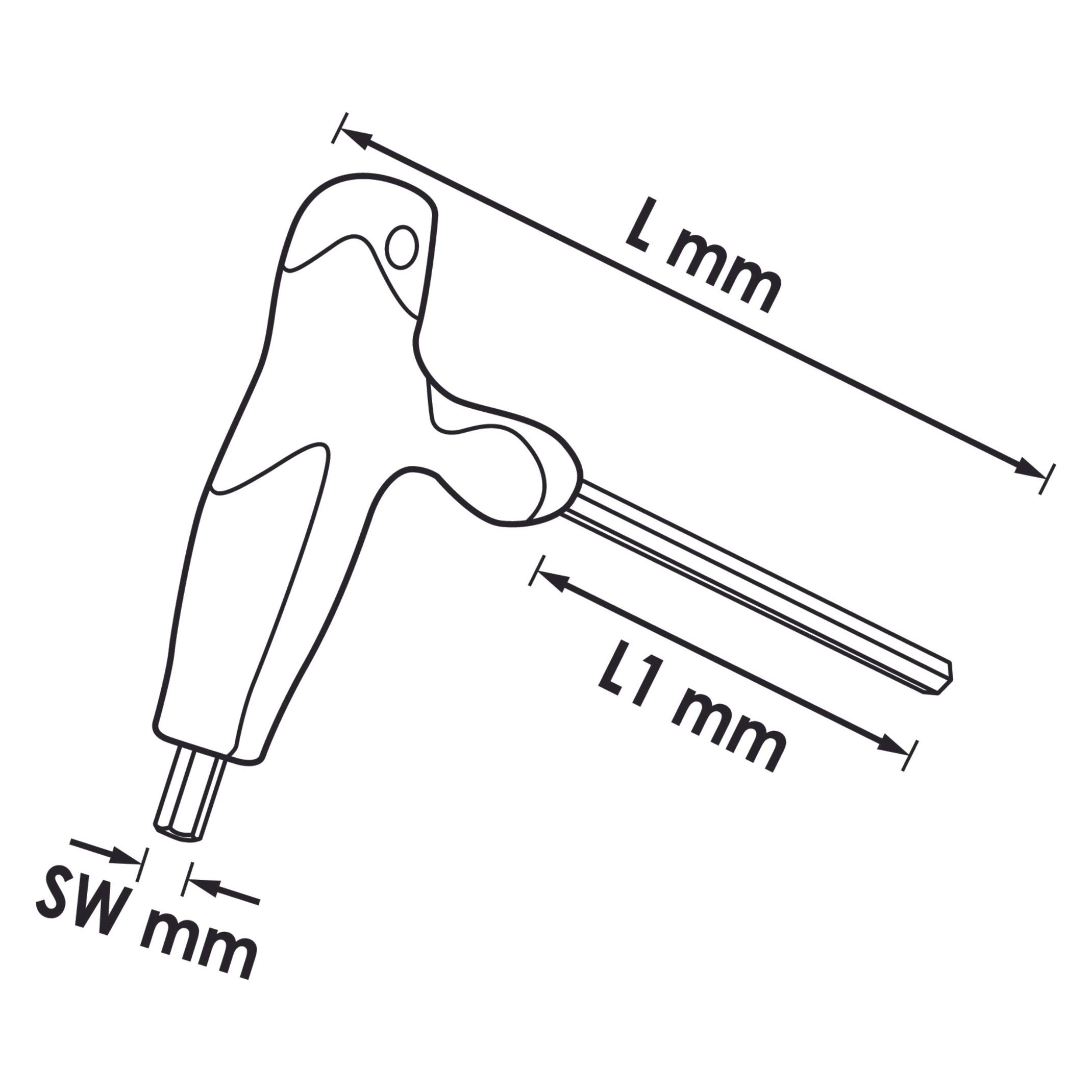 Vigor T-Griff Schraubendreher Satz V1410 T Profil T 9 - T 40 Anzahl Werkzeuge: 8 (TX) (V1410)