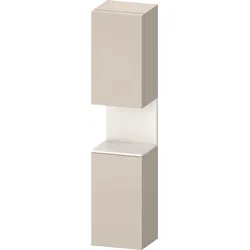 Duravit Collection One Hochschrank, Türanschlag rechts, 400x360x1760mm, Nische Weiß Supermatt, QA1346R84830010, Farbe: Taupe Supermatt/mit Nischenbeleuchtung