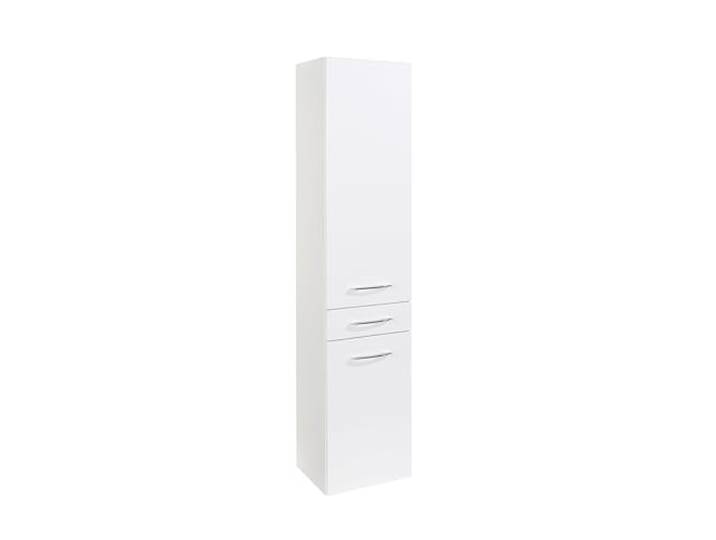 Florida Seitenschrank 40cm weiß/Hochglanz weiß