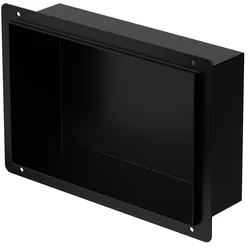 DUSCHNISCHE Schwarz 20/30 cm randlos