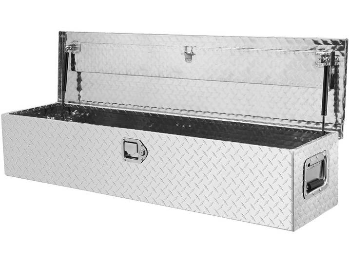 VEVOR 1219 x 381 x 381 mm Caisse à outils pour plateau de camion\, verrouillable 177 L Truckbox Boîte à outils de rangement-Caisse à outils\, capacité de charge 50 kg Caisse à outils Organisateur pour camping-car\, voiture\, etc.