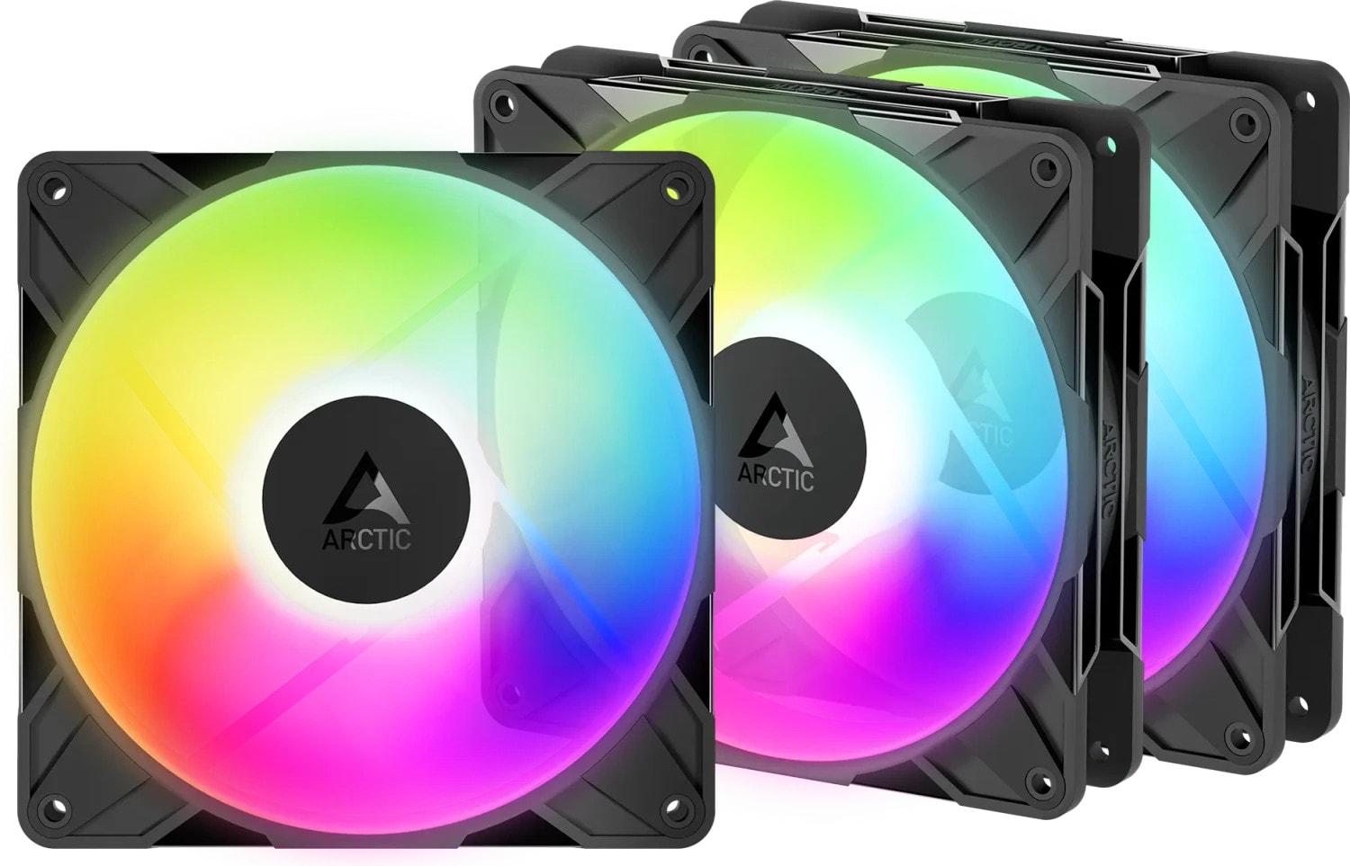 ARCTIC Gehäuselüfter P14 Pro Reverse A-RGB PWM 140 mm 3er schwarz 4-pin ACFAN00327A