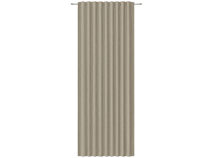 Dieter Knoll Fertigvorhang, Taupe, Textil, Struktur, 140x260 cm, Leinenoptik, Heimtextilien, Vorhänge, Fertigvorhänge