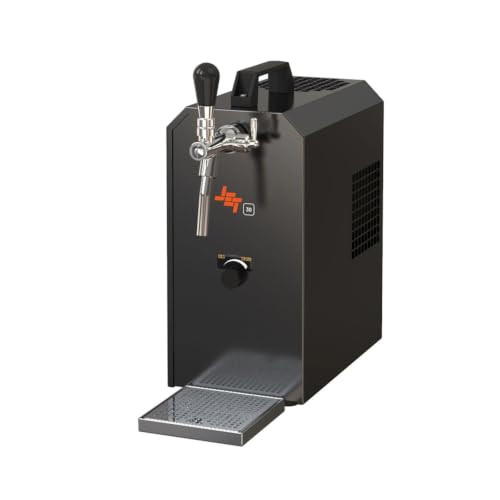 Compleet biertapinstallatie set met Jet 30 doorloopkoeler 40 l/h, 1-leiding, mandtapkop, CO2-drukregelaar en 2 kg CO2-fles type S