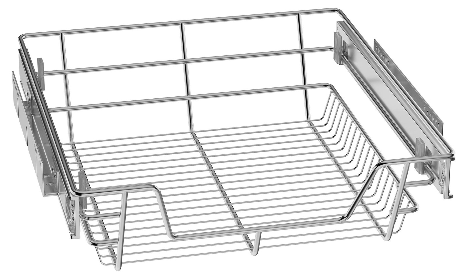 YARDIN Telescopische uitschuiflade set van 4, metalen kastorganizer voor de keuken, 50 cm