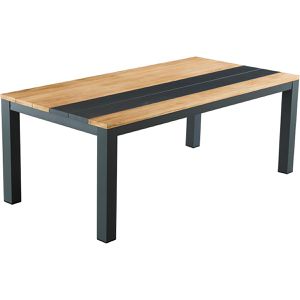 Garden-Pleasure Gartentisch SILEA, Kunststoff, braun/schwarz, 200 x 100 x 75 cm