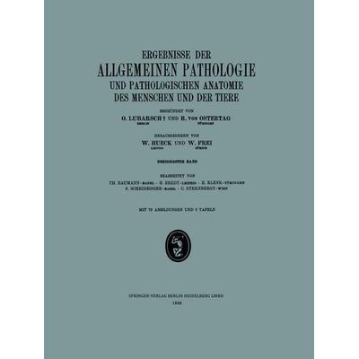 Ergebnisse der Allgemeinen Pathologie und Pathologischen Anatomie des Menschen und der Tiere, Taschenbuch von Th. Baumann,H. Brendt,Ernst