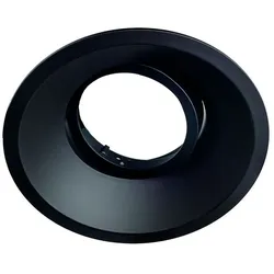 Rutec Projekt LED Einbaustrahler CORU-80, IP20, rund, schwenkbar 15°, exkl. Leuchtmittel / Fassung / BG, Alu-Druckguss, schwarz RUP-PEG510