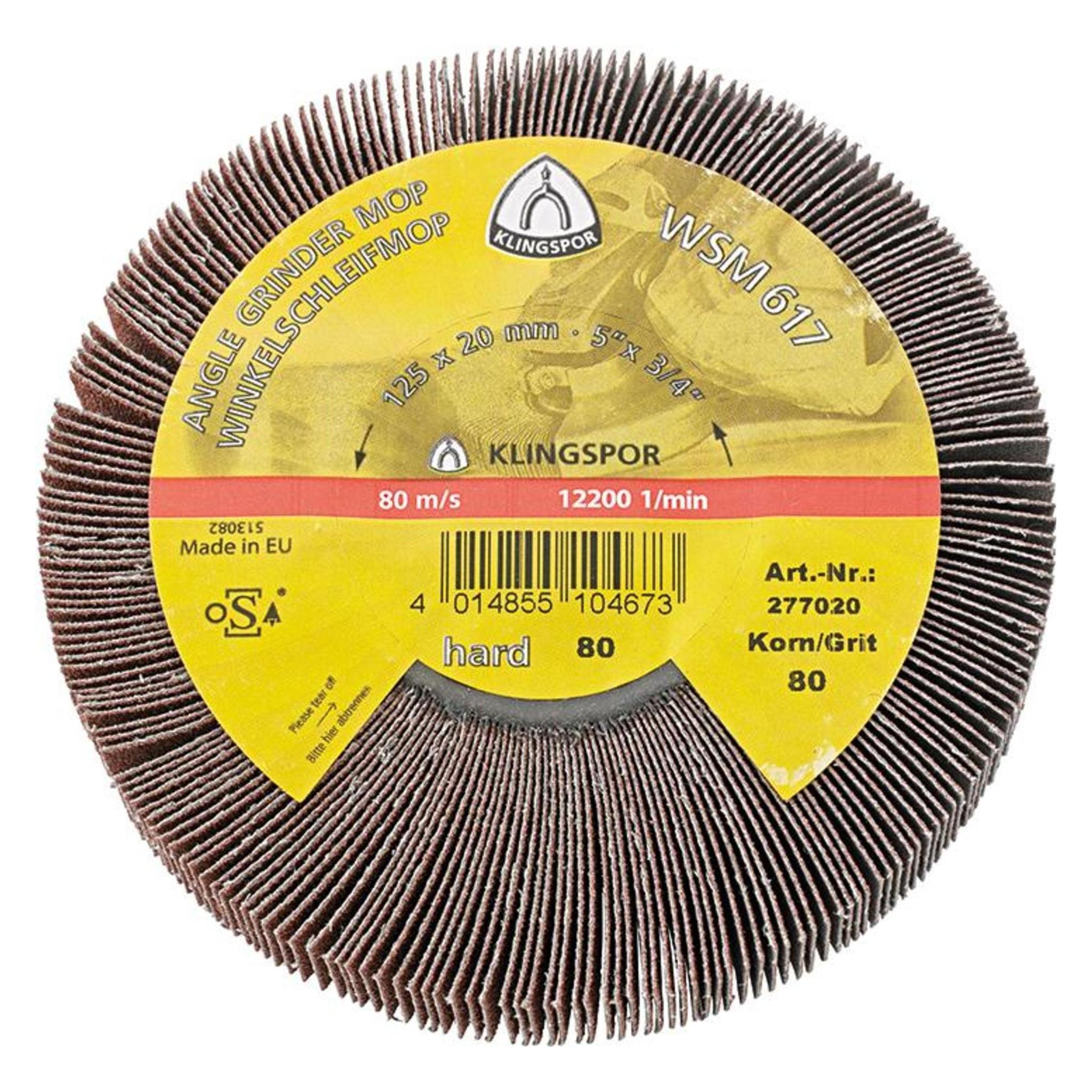 Klingspor Grinding wheel WSM617 125x20mm (80) (277020)