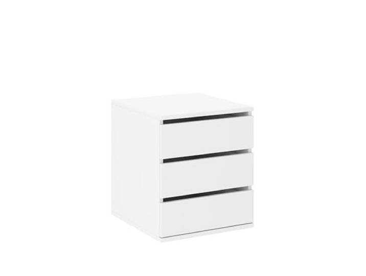 AXLIVING Kleiderschrank Storicos 38,6x51,3x50 cm Weiß Laminierte Platten. HDF-Rückwand. Melaminbeschichtete Kanten. Praktische Führung: Rollenführung mit 3/4-Auszug.