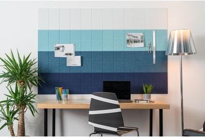Felt Right Cool Ombre   Sound Dampening Pinnable Tiles
