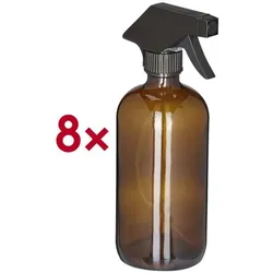 relaxdays 8er-Pack Glas-Sprühflaschen 500 ml
