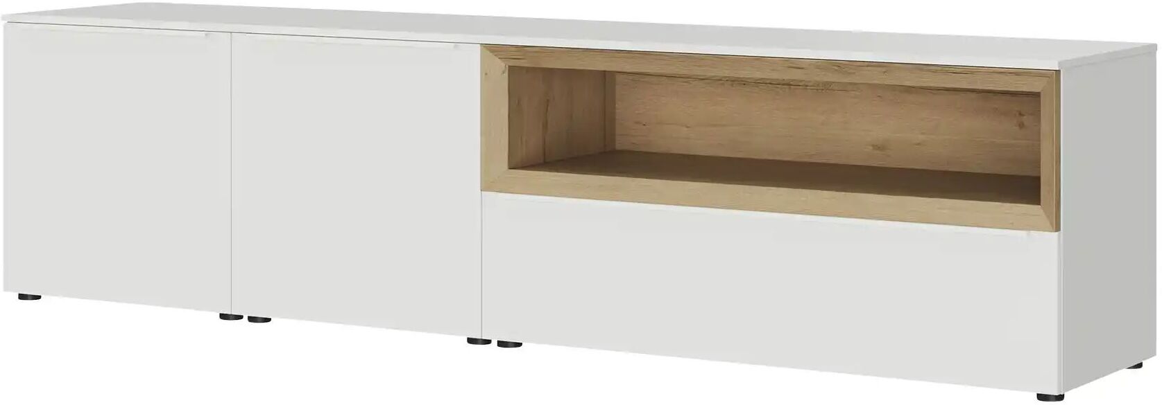 Content Lowboard  Case ¦ weiß ¦ Maße (cm): B: 241 H: 62 T: 49.0