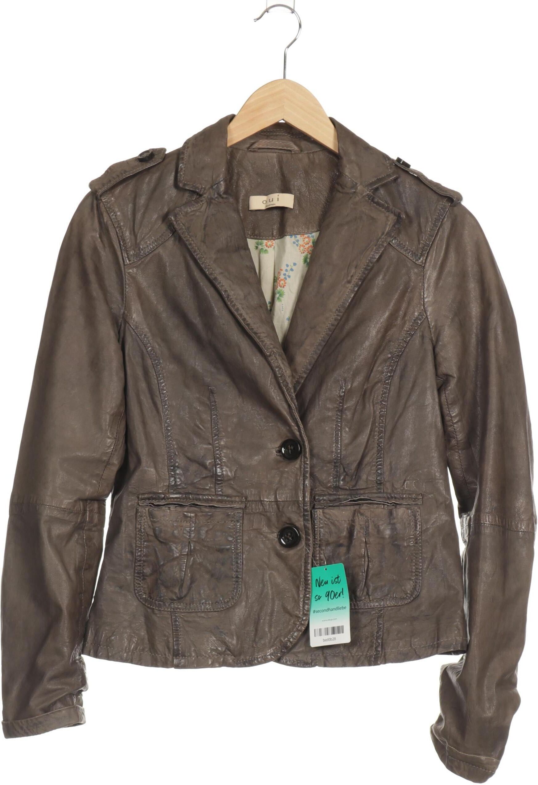 Oui Damen Jacke, Grau, Gr. S, kein / Etikett - Second Hand