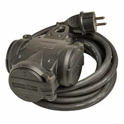 Walther Werke 3-fach Verteiler Steckdose 39100301045304