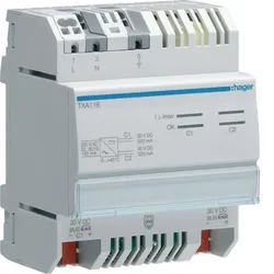 Hager Spg. Versorg. 2 Ausg, 2 Drosseln,2x320mA