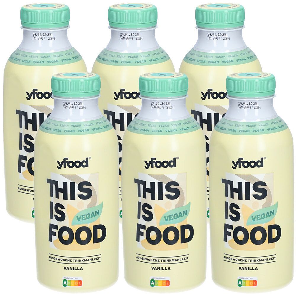 yfood This IS Food Vegan Vanilla 6x500 ml Trinklösung