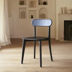 Stuhl aus massivem Mahagoniholz black Abel