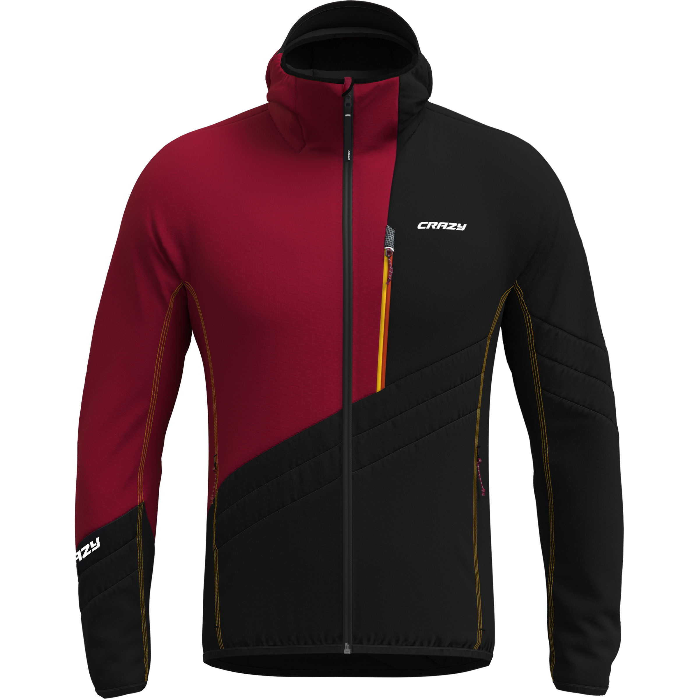 Crazy Acceleration Herren Kunstfaserjacke rot Größe S Trekking Wasserabweisend Wasserabweisend