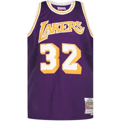 Mitchell & Ness, Herren, Sportshirt, Trikot NBA Swingman Lakers 84 Magic Johnson (M), Violett