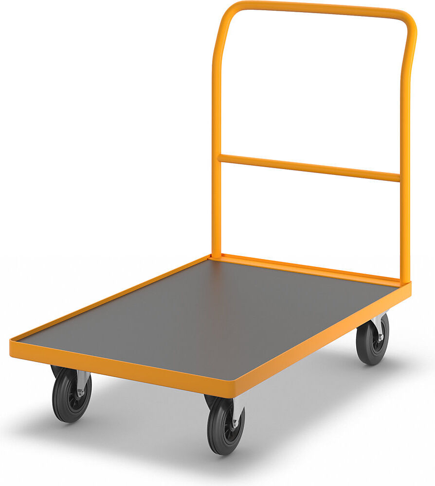 Profi-Plattformwagen, Schiebebügel fest verschweißt, Ladeflächen-LxB 1040 x 690 mm eurokraft pro