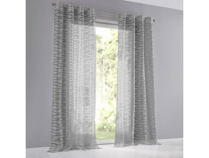 Rideau à œillets Enya 175cm Gris