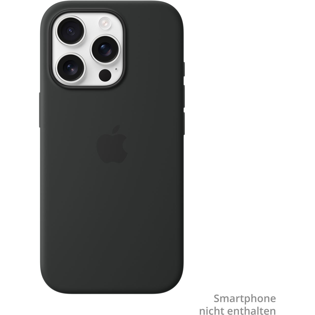 APPLE 16 PRO SILICONE CASE WITH MAGSAFE - BLACK