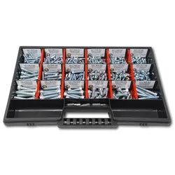 Zylinderkopfschrauben Sortiment M4-M5-M6 // 8mm-40mm 375 tlg. Schraubenbox DIN 912/ISO4762 Bolzen Maschinenschrauben Zylinderkopfschrauben